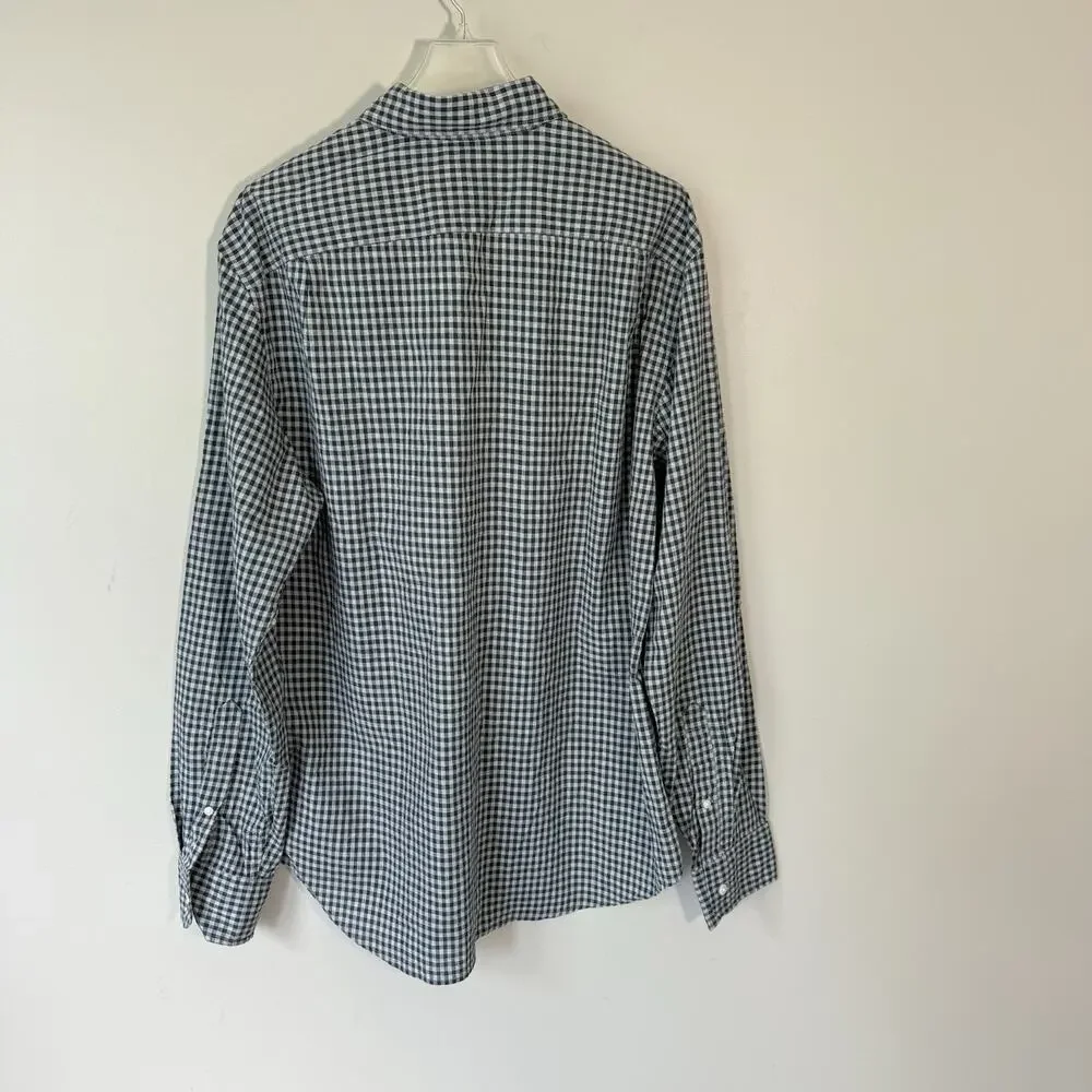 J.Crew Secret Wash Shirt in Gingham Size M 100% Cotton Classic NEW